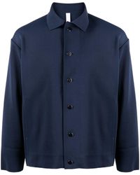 CFCL - Fine-ribbed Button-up Shirt Jacket - Lyst