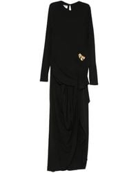 Moschino - Bow-Detail Maxi Dress - Lyst