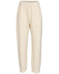 Uma Wang - Drawstring Frayed-Hem Trousers - Lyst
