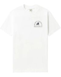 Sporty & Rich - T-Shirt Mit Logo-Print - Lyst