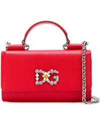 Dolce & Gabbana Sicily Von Mini Tote Bag - Red