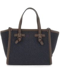 MARCELLA CLUB - Small Miss Marcella Herringbone Tote Bag - Lyst