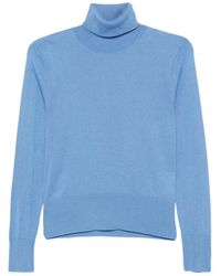 Alpha Studio - Roll-Neck Knitted Sweater - Lyst