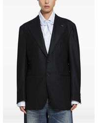 SALON C. LUNDMAN - Heavy-Flannel Single-Breasted Jacket - Lyst