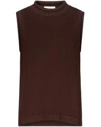 Loulou de Saison - Effy Rolled Collar Ribbed Top - Lyst