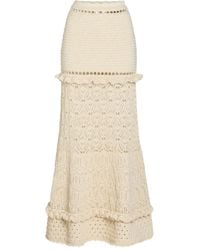 retroféte - Gonna Lunga Magdalena Con Ruches - Lyst