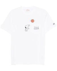 Mc2 Saint Barth - X Peanuts Snoopy-Print T-Shirt - Lyst
