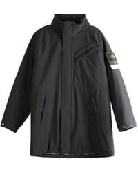 Stone Island - Doudoune À Patch Logo - Lyst