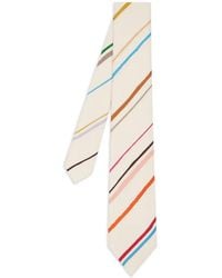 Paul Smith - Painted Stripe-Print Tie - Lyst