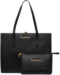 【JUICY COUTURE】Kimberly ロゴ ベロア トート バッグ L ポーチ JUICY COUTURE】Kimberly ロゴ ベロア トート バッグ L ポーチ