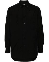 Yohji Yamamoto - Chain-Stitch Poplin Shirt - Lyst
