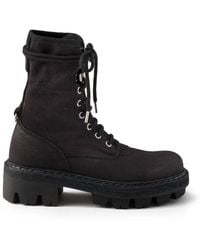 Prada - Canvas Ankle Boots - Lyst