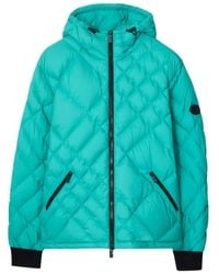 Burberry - Check-Stitch Nylon Doversgreen Puffer Jacket - Lyst