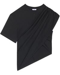 Courreges - Asymmetrical Twist T-Shirt - Lyst