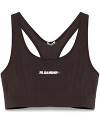 Jil Sander - Logo-Print Sports Bra - Lyst
