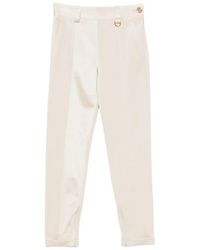 Chloé - Satin-Finish Trousers - Lyst