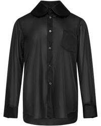 Comme des Garçons - Sheer Blouse - Lyst