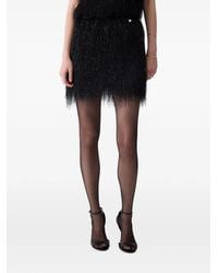 Liu Jo - Fringe Mini Skirt - Lyst