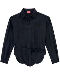 DIESEL - C-Delphos-S3 Wrap-Around Shirt - Lyst