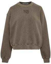 Alexander Wang - Logo-Embroidered Sweatshirt - Lyst