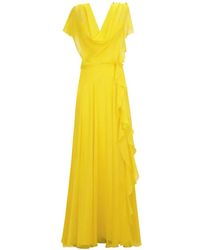 Gemy Maalouf - Draped Ruffled Dress - Lyst