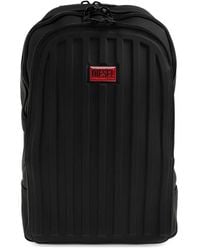 DIESEL - Sac À Dos Nervuré À Plaque Logo - Lyst