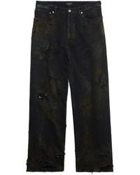 Balenciaga - Super Destroyed Baggy Trousers - Lyst
