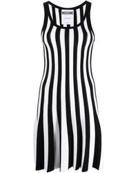 Moschino - ストライプ リブニット ミニドレス - Lyst