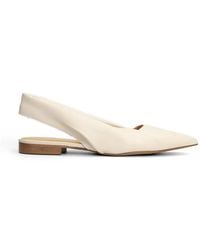 Alchimia - Pointed-Toe Slingback Flat Pumps - Lyst