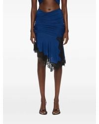 Christopher Esber - Incline Lace-Trimmed Gathered Midi Skirt - Lyst