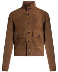Tom Ford - Buttoned Panelled Jacket - Lyst