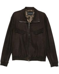 Low Brand - Zip-Up Panelled Jacket - Lyst