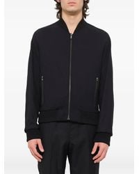WOOYOUNGMI - Zip-Up Ribbed-Trim Jacket - Lyst