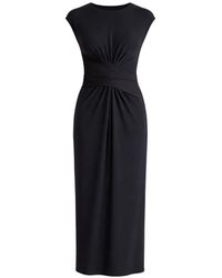 Vince - Twisted Knot Midi Dress - Lyst