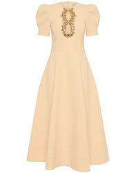 Rebecca Vallance - Alexandrite Short Sleeve Midi Dress - Lyst