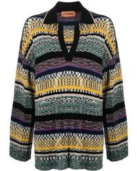 Missoni - Striped Relaxed-Fit Polo Shirt - Lyst