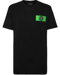 Philipp Plein - Ss Logo-Patch Cotton T-Shirt - Lyst