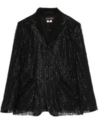 Comme des Garçons - Lace-Overlay Notched-Lapels Blazer - Lyst