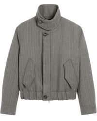 Ami Paris - Herringbone Harrington Wool Jacket - Lyst