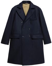 Fortela - Serwilliam Double-Breasted Flap-Pocket Coat - Lyst