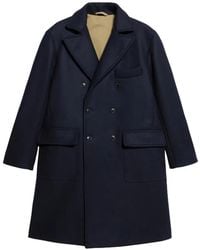 Fortela - Serwilliam Double-Breasted Flap-Pocket Coat - Lyst