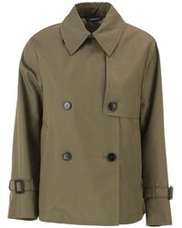 Weekend by Maxmara - Double-Breasted Storm-Flap Coat - Lyst