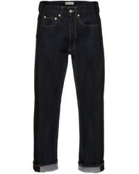 Alexander McQueen - Straight-leg Cut Jeans - Lyst