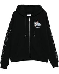 Off-White c/o Virgil Abloh - Oversized Hoodie With Graphic Back Design - Lyst