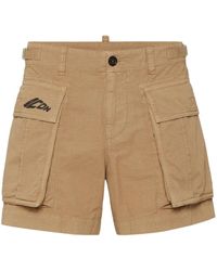 DSquared² - Cargo Corti Con Stampa Icon - Lyst