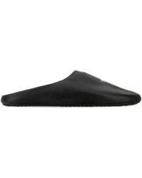 Balenciaga - Leather Slippers - Lyst