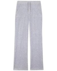 Juicy Couture - Del Ray Velvet-Texture Track Pants - Lyst