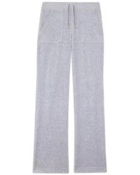 Juicy Couture - Del Ray Velvet-Texture Track Pants - Lyst