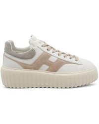 Hogan - H-Stripes Leather Sneakers - Lyst