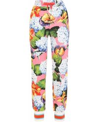 Dolce & Gabbana - Floral-print Track Trousers - Lyst